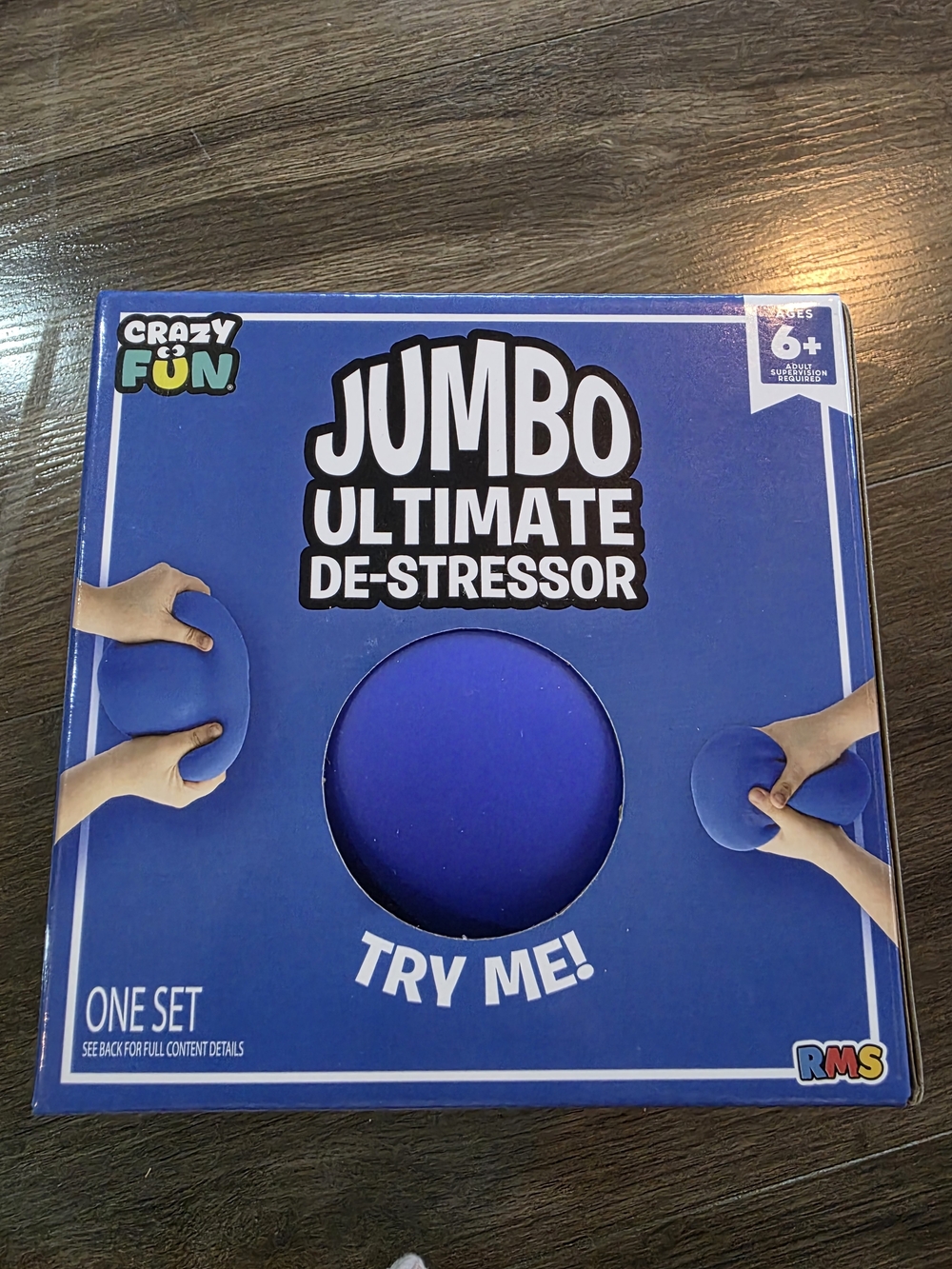 Jumbo Ultimate De-Stressor - Blue/Fidget/Squishy /huge!!
